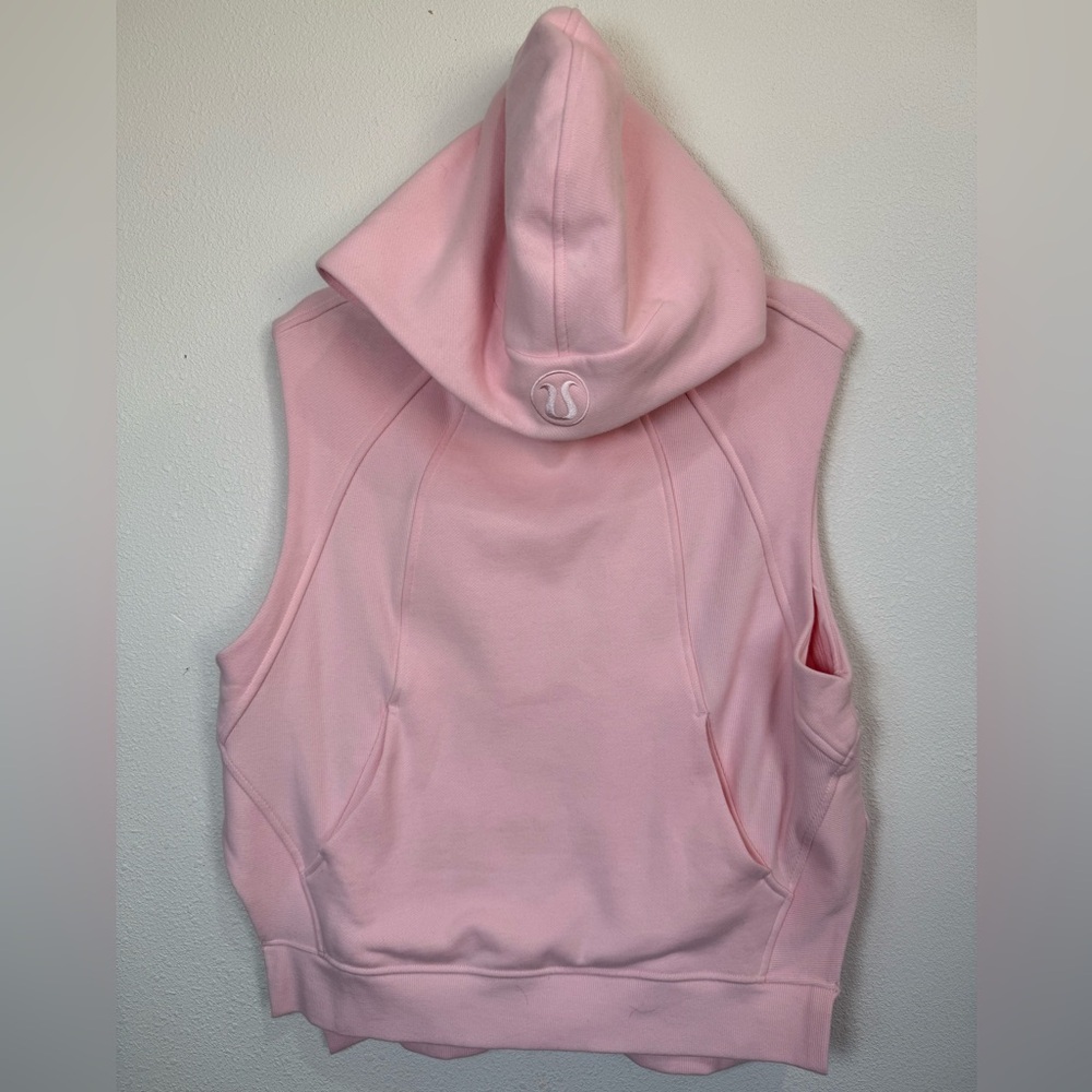 Lululemon Scuba Sleeveless Hoodie Vest Pink Oversized Athleisure XS/S - Picture 4 of 13
